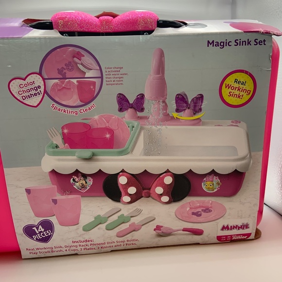 Disney Junior Minnie Mouse Magic Sink Set Learning Toy - Picture 7 of 14